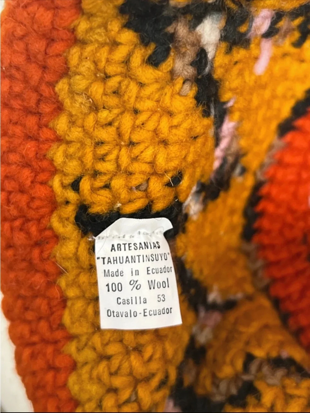Artesanias 100% Wool Knitted Hat